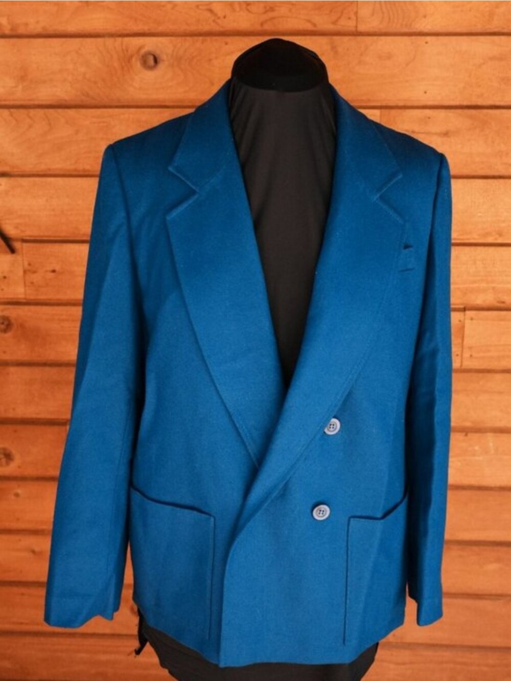 Vintage Pendleton Virgin Wool Blue Blazer